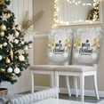thumbnail image 3 of Merry Christmas Chair Covers Set of 6 Gold Sliver Xmas Balls Snowflakes Winter Chair Back Covers Stretch Removable Washable Slipcovers Protector for Dining Room Kitchen Party Decor, 3 of 5