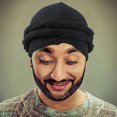 thumbnail image 2 of 1PC Vintage Twist Head Wraps for Men Stretch Modal and Satin Turban Scarf Tie for HairBlack, 2 of 5