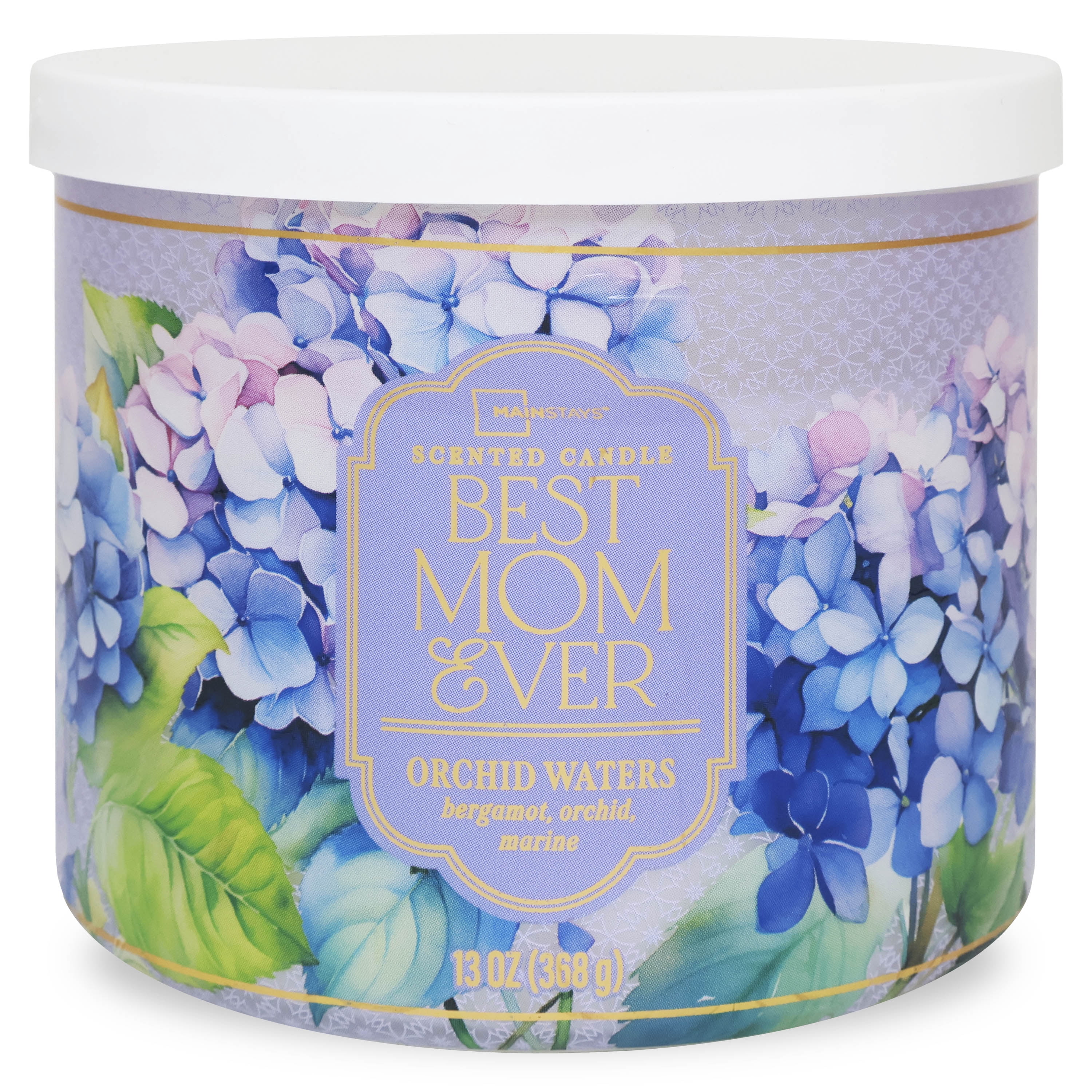 Mainstays 3-Wick Mothers Day Wrapped Candle "Best Mom Ever", 13-Ounce