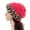 Rose Red, variant on Sportswear Women's Lined Leopard Print Pom Beanie Hat