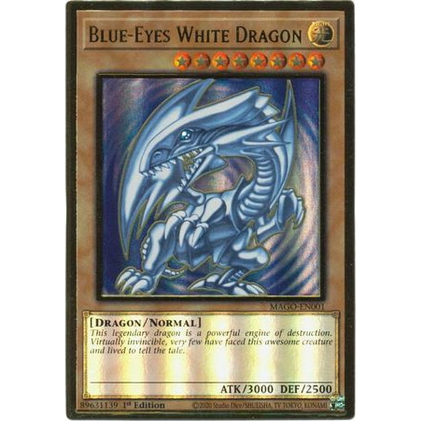 Yugioh Maximum Gold Blue Eyes White Dragon Mago En001 Walmart Com