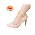thumbnail image 4 of INSPIRE CHIC Women's Transparent Detachable Crossed High Heels Anti-loose Shoe Straps Yellow 58cm/22.83, 4 of 4