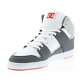 thumbnail image 4 of DC Cure Casual High-Top Skate Shoes Sneakers White/Grey/Red 8.5 D (M), 4 of 8