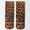 leopard, variant on Printed leopard print socks, mid tube stockings, summer single shoes, comfortable and breathable, ultra-thin stockings(3 pairs)
