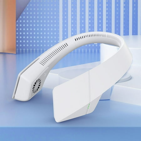 

Wearable Fan Leafless Rechargeable Headphone Design USB Powered Neck Silent Fan for Outdoor Indoor