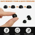 thumbnail image 3 of TENNMAK Replacement Eartips for AirPods Pro 3 (3rd Generation 2025), Ultra Soft Memory Foam, Comfort Noise Reduction, 3 Pairs (M Size ), 3 of 6