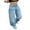 Blue, variant on Women Low Waisted Pants Wide Leg Denim Jeans Straight Casual Loose Baggy Trousers Vintage Y2K 90s Streetwear