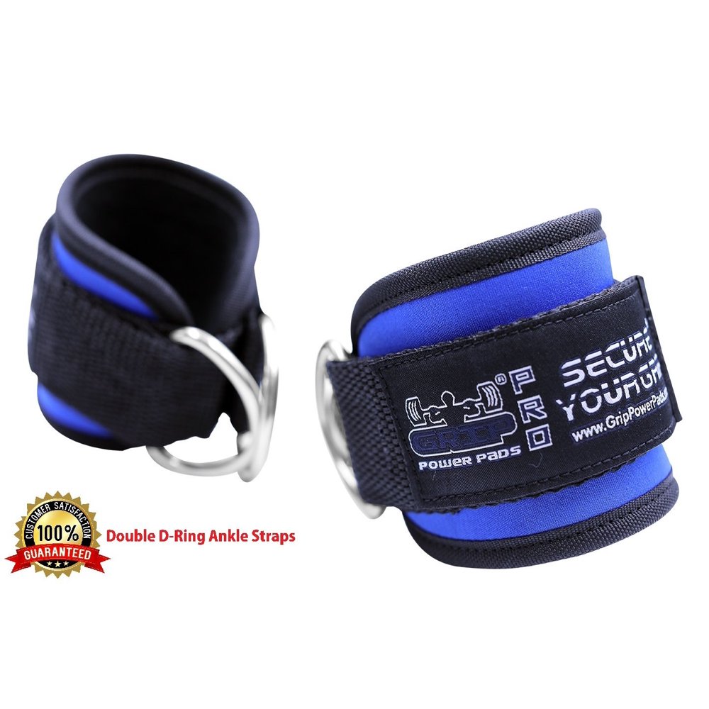 Best Ankle Straps for Cable Machines Double DRing Adjustable Neoprene