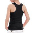 thumbnail image 6 of YUGYXL 1-13Years Girls Boys Camisole Tank Tops Cotton Tagless Cami Sleeveless Spaghetti Undershirts for Gymnastics Dancewear Sale Black,4 Years, 6 of 7