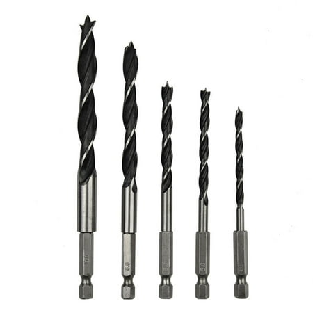 

5 Pcs Drill Bits Set Hex Woodworking Drill Bit
