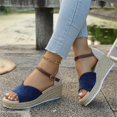 thumbnail image 4 of Woman Summer Sandals Open Toe Buckle Ankle Strap Espadrilles Platform Shoes for Casual, 4 of 5