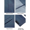 thumbnail image 5 of COOFANDY Men's Casual Blazer Lightweight Slim Fit Suit Jacket Two Button Cotton Sport Coats, 5 of 6