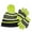 Green-3Pcs, variant on Winter Kid Boys Girls Warm Hat Gloves Set Pompom Striped Design,4Y-10Y