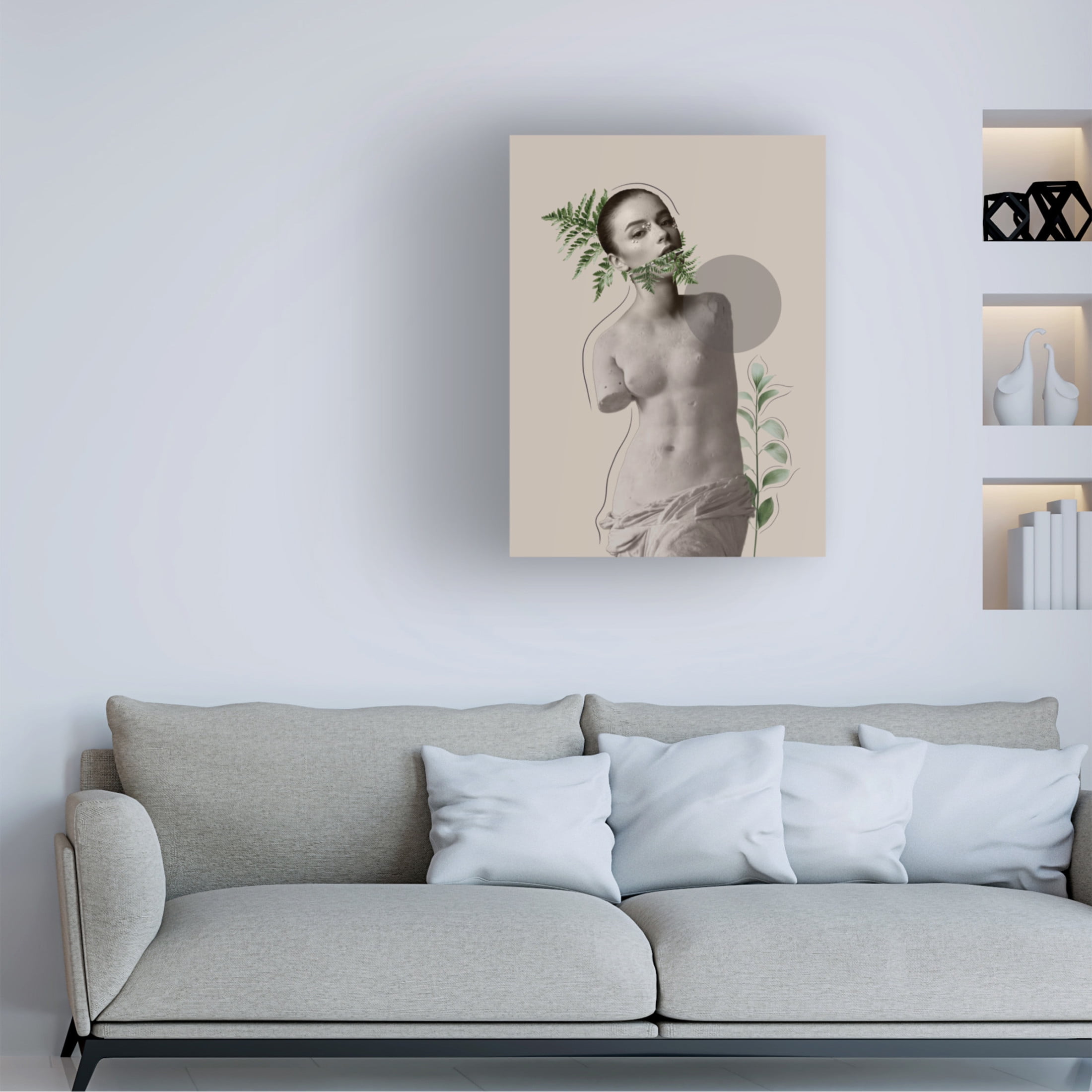 Canvas Wall Art - Leila 'LILI Collection Creative Art Series' Wall Art for Living Room, Bedroom, or Office Décor by Trademark Fine Art - 24 x 32 Inches