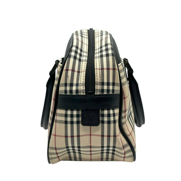 バッグ burberrys vintage boston bags nova check Pre-Owned