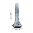 thumbnail image 3 of Twisted Small Neck Glass Vase Decorative Flower Vase For Hydroponic Plants Fresh Cut Flowers Home Living Room Table Centerpiece Office Shelf Display, 3 of 6