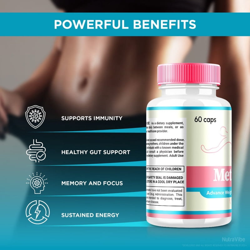 Metafix Capsules, Maximum Strength Weight Loss Formula For A Fit and Healthy Body, All-Natural Pills, Meta Fix to Support Your Active Lifestyle, Official Reviews (60 Capsules)