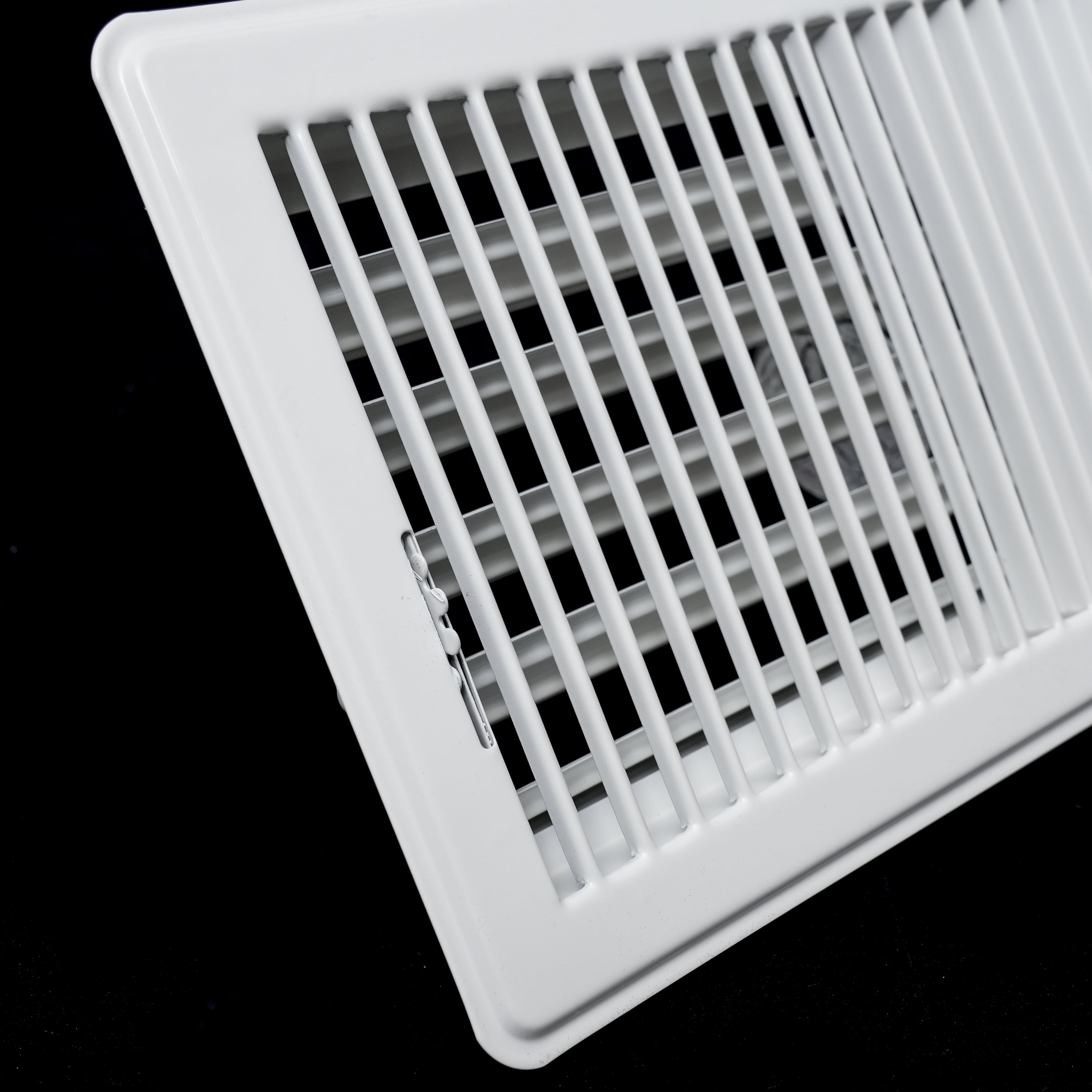 Fits 3x10 Duct Opening Floor Register with Louvered Design by Handua | Heavy Duty Walkable Design with Damper | Floor Vent Grille | Easy to Adjust Air Supply Lever | White