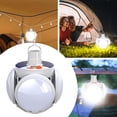 thumbnail image 2 of 2 In 1 Folding Solar Lamp Foldable Solar Light with Remote Control USB Rechargeable Portable Camping Light Led Portable Tent Light for Camping, Fishing Traveling Emergency Power Outage, 2 of 9