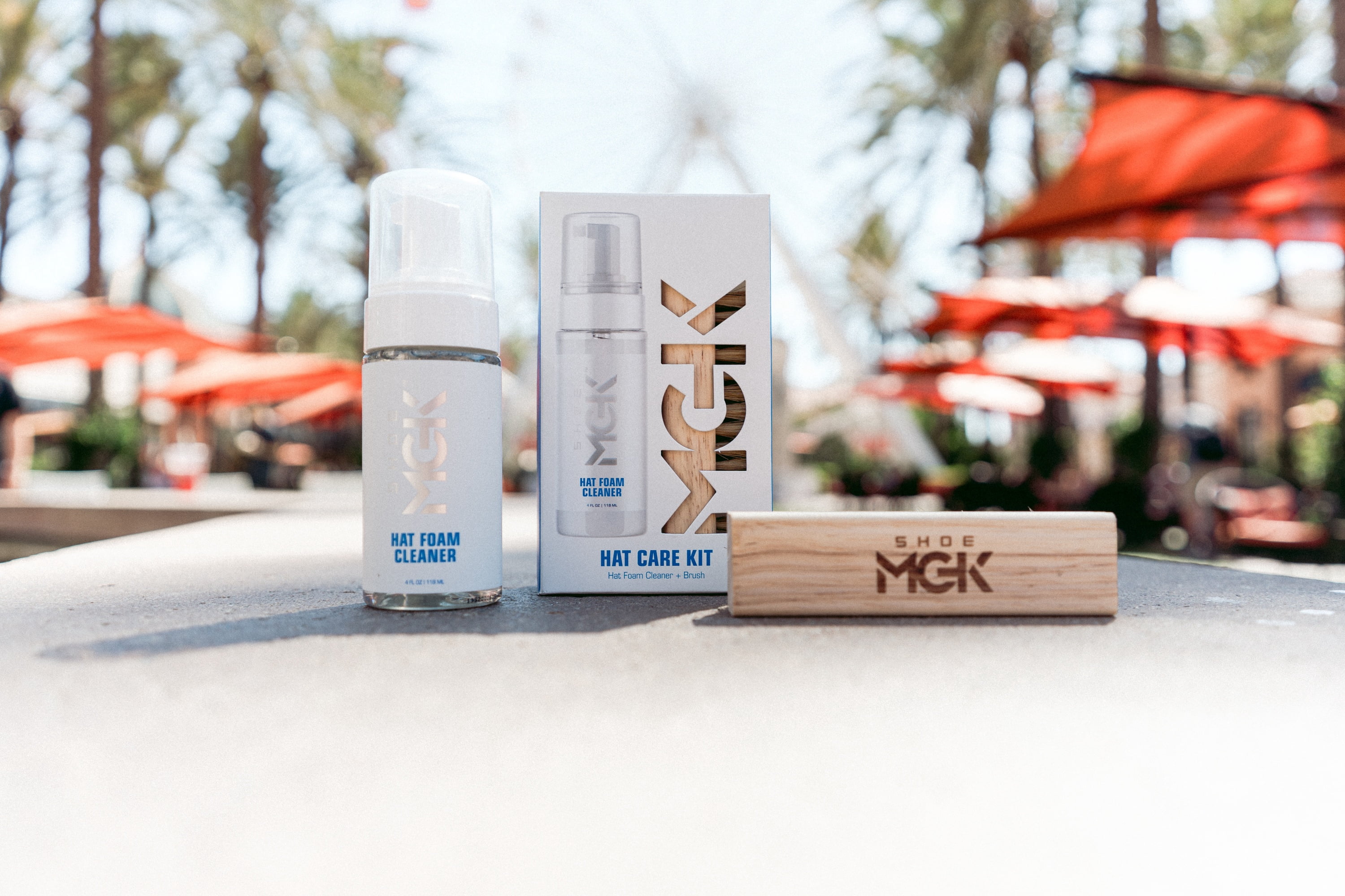 Shoe MGK Hat Cleaner Kit - Foam Cleaner & Brush for Baseball Caps, Cowboy & Fedora Hats - Suitable for Cotton, Wool, Leather & More