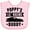 AD-Pink, variant on Inktastic Poppy's Lil' Racing Buddy with Car Silhouette Boys or Girls Baby Bib