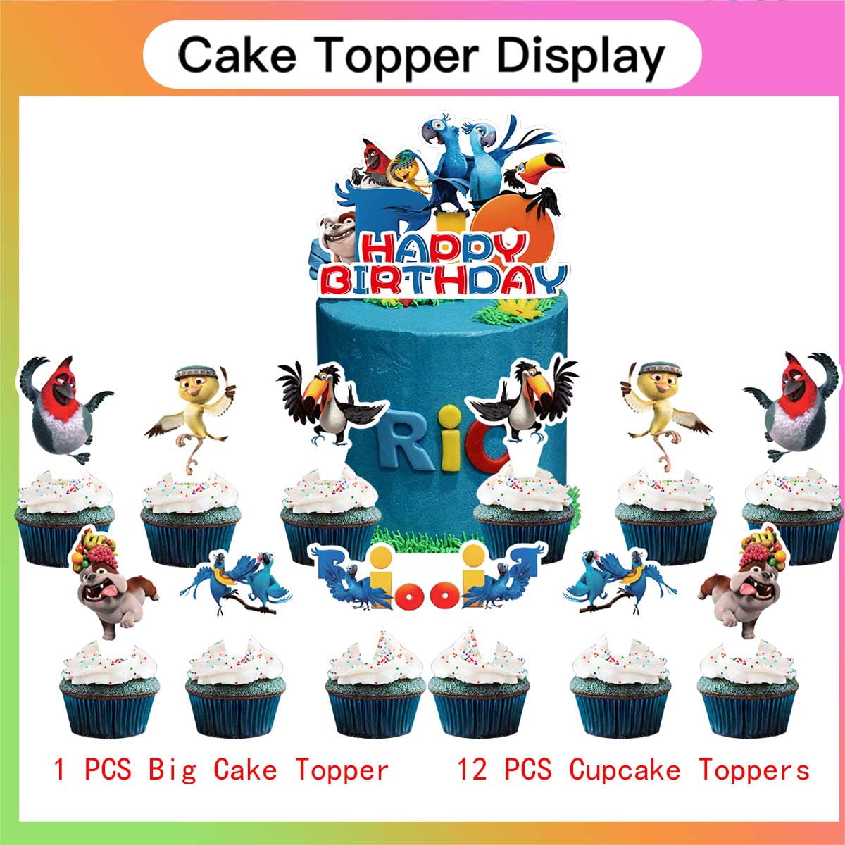 Rio Birthday Cups Party Supplies Plates Decorations Cake Topper Decor