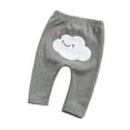 thumbnail image 4 of Odeerbi Girls Leggings Newborn Children Kids Baby Cartoon Clouds Keep Warm Trousers Pants Dark Gray, 4 of 4