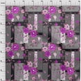 thumbnail image 4 of oneOone Silk Tabby Fuschia Pink Fabric Asian Floral With Geometrical Texture Fabric For Sewing Printed Craft Fabric By The Yard 42 Inch Wide, 4 of 4