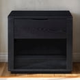 thumbnail image 2 of Omax Decor Venice Modern Nightstand with Soft Close Drawer in Black, 2 of 11