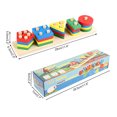 thumbnail image 2 of Rompecabezas De Bloque De Clasificación De Color De Bloque De Cognición Geométrica De Madera Para Niños Sweethay FN003923-00, 2 of 6