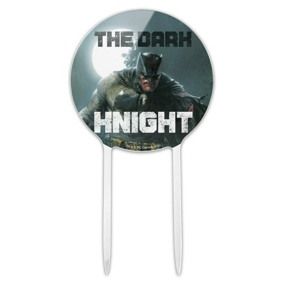 Acrylic Batman The Dark Knight Cake Topper Party Decoration for Wedding Anniversary Birthday Graduation