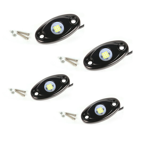 Speravity 4 Uds luces de chasis impermeables LED neón debajo del coche luz brillante alto brillo portátil Trail Rig lámpara Underglow Bar Type4 NO4