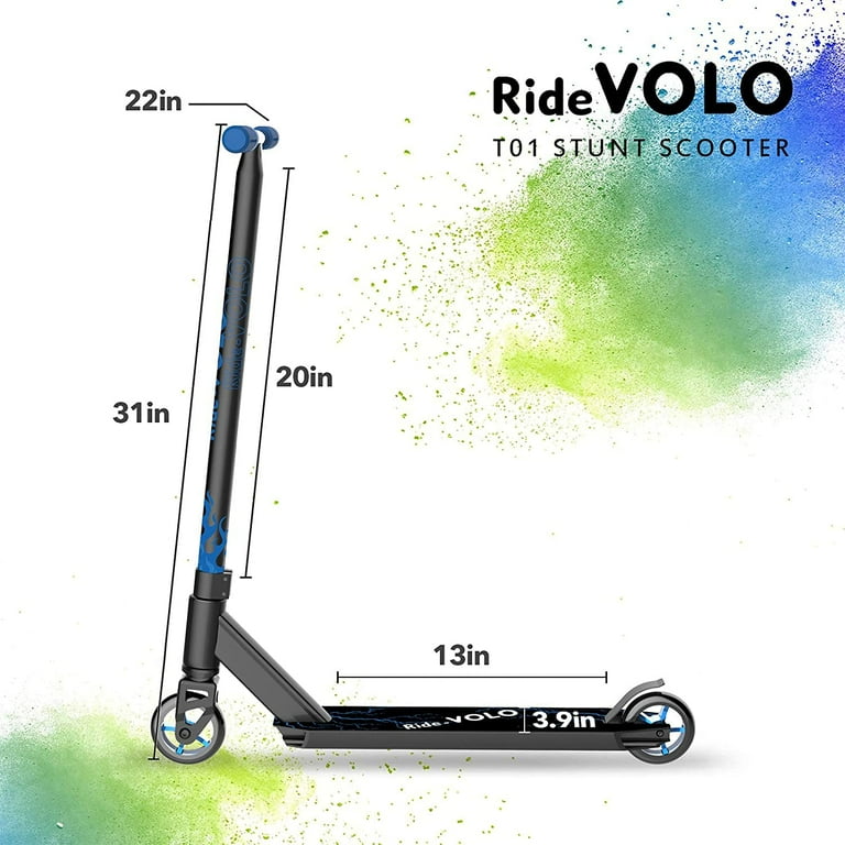 GOTRAX RideVOLO T01 Pro Stunt Scooter, Freestyle Trick Scooter for