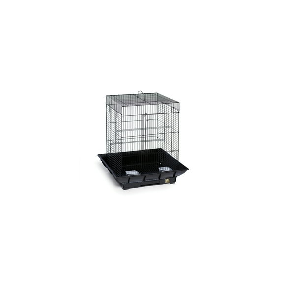 HomeStock Mountain Majesty Clean Life Bird Cage with Spacious Interior, Durable Build, Easy-to-Clean Features, and Secure Design for Birds' Comfort-Color:Black