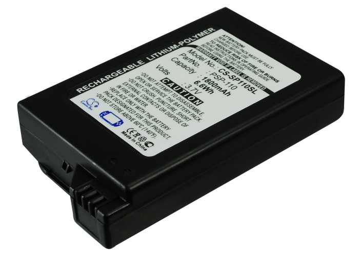 1800mAh PSP-110 Battery for SONY PSP-1000, PSP-1000G1, PSP-1000G1W, PSP-1000K, PSP-1000KCW - image 1 of 1