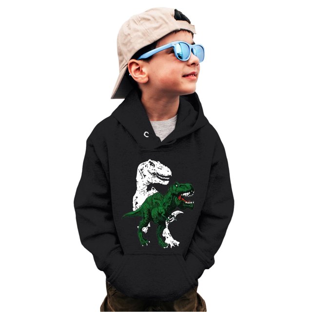 WEAIXIMIUNG Chandails Garçons Col Rond Camion Dinosaure Manches Longues Chandail Tops Tees