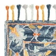 thumbnail image 5 of SAFAVIEH Aspen Peter Floral Bordered Wool Runner Rug, Blue/Rust, 2'3" x 11', 5 of 7