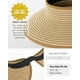 thumbnail image 4 of Sombrero con visera solar FURTALK para mujer, paja, ala ancha, plegable, 4 of 8