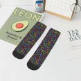 thumbnail image 5 of Salouo Musical Notes Pattern Unisex Middle Tube Socks,Middle-Finger Knee High Socks Over The Calf Tube Stocking Crew Stockings for Women and Men Tube Socks, 5 of 8
