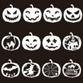 thumbnail image 2 of 12 Pcs Pochoir de Peinture Halloween Citrouille Modèle de Journal DIY Modèle de Dessin, 2 of 8