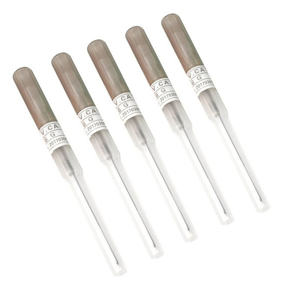 Pack of 5 Catheter Piercing Needles Tattoo Piercings Tool (16G)