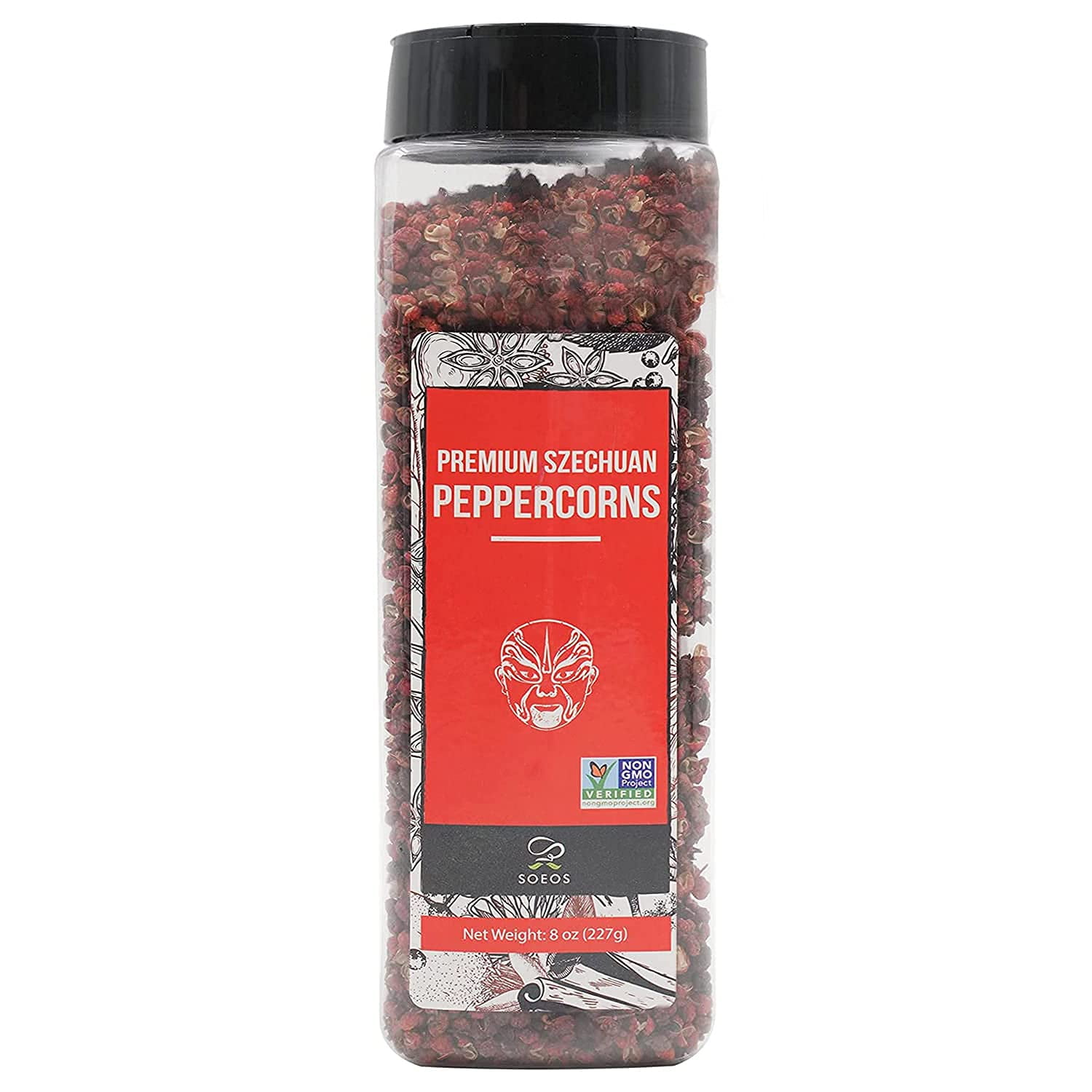 Soeos Sichuan Peppercorns 8oz, Szechuan Peppercorns, Grade A, Non-GMO, Tingle and Numbing Effect, Less Seeds, Strong Flavor