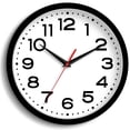 thumbnail image 1 of Reloj de pared Roymine, silencioso, no hace tictac, 20 cm, funciona con pilas, 1 of 9