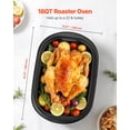 thumbnail image 2 of VEVOR Roaster Oven 18QT Electric Roasting Pan with Self-Basting Lid, 1450W Electric Roaster Oven with Defrost & Warm Function, 2 of 9
