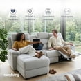 thumbnail image 3 of Sala Esquinera Reclinable Easy Living Dubai Gris Claro, 3 of 7