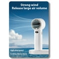 thumbnail image 4 of Portable Handheld Fan High-Speed Mini Fan with LED Display USB Rechargeable Fan 100 Gear Wind Speeds for Travel Outdoor Camping Home Office Lightweight Small Hand Held Fan, 4 of 7