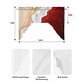 thumbnail image 5 of Red Coastal Beach Swag Valances for Windows, Small Curtains Drapes, Farmhouse Abstract Ocean Waves Striped Kitchen Window Curtains Over Sink Window Treatment Valance for Bedroom/Bathroom 56"x36", 5 of 5