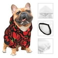 thumbnail image 3 of Cauagu Tomatoes And Chili Pattern Winter Pet Hoodie Sweatshirts- Dog Hoodie Sweater with Leash Hole - Cute Dog Hoodie - Pet Clothes Puppy Cat Custume -XX-Large, 3 of 8