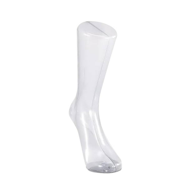 Exhibidor de pies de maniquí transparente magnético suministros ligeros para exhibición de calcetines para hombres femenino