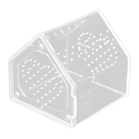 Serenable Jumping Spiders Enclosure Terrarium Habitat Transparent Ventilation Hole Small Breeding Box Enclosure for 12cmx12cmx12cm